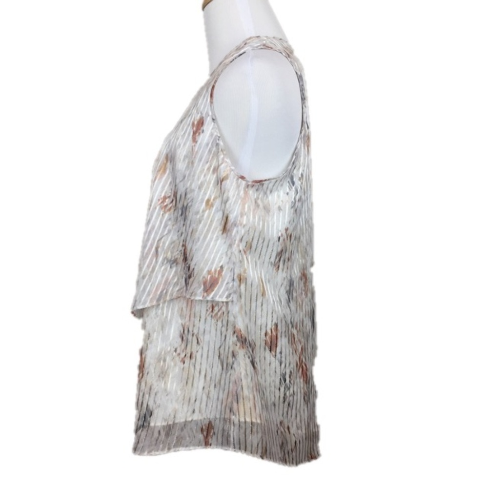 Whbm Printed Shadow Stripe Shell - image 3